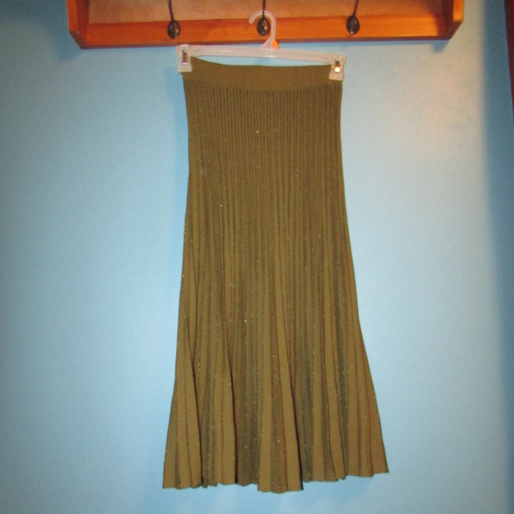 * 2 for $25* Ann Taylor Olive A-Line Skirt
